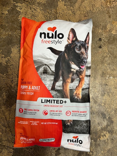 Nulo Freestyle Dog Food, LID Grain Free Turkey 22lb