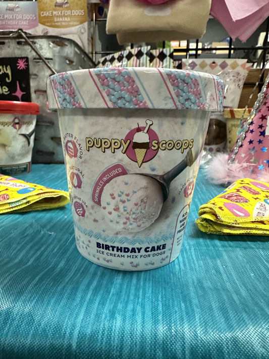 Puppy Scoops Birthday Cake Ice Cream Mix