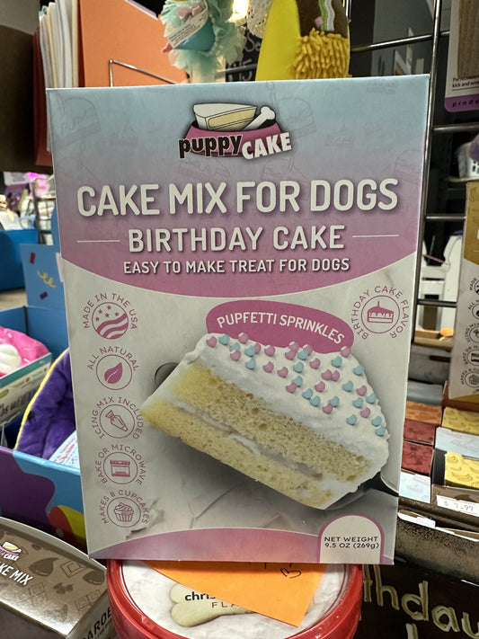 Puppy Cake Mix, Birthday Cake
