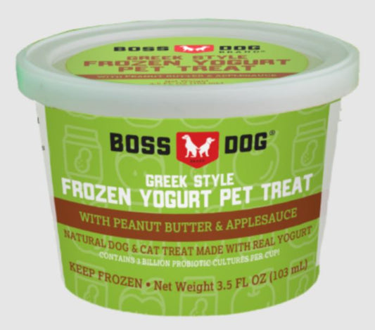 Boss Dog Frozen Yogurt Peanut Butter Applesauce ; Dog Treat ; 3.5 oz
