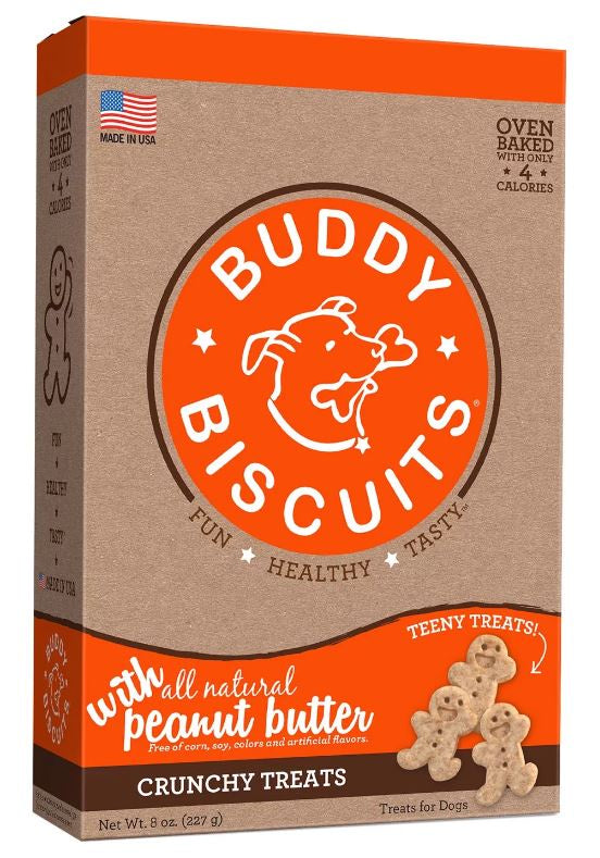 Cloudstar Buddy Biscuit Teeny Treats ; Dog Treat ; Peanut Butter 8 oz