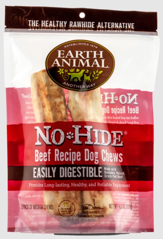 Earth Animal No Hide Beef Treat 7 in ; 2 pack