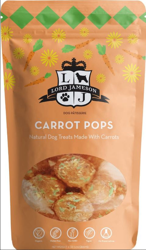 Lord Jameson Carrot Pops Dog Treat 6 oz