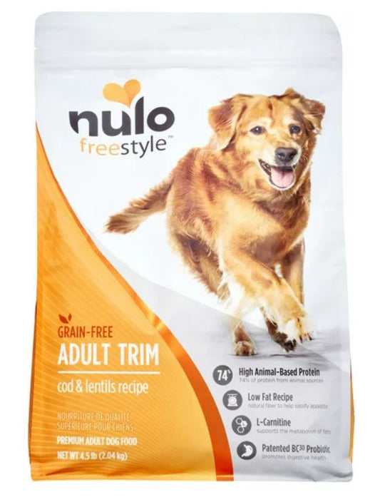 Nulo Freestyle Adult Trim Dog Food, Cod and Lentil, 4.5 lb
