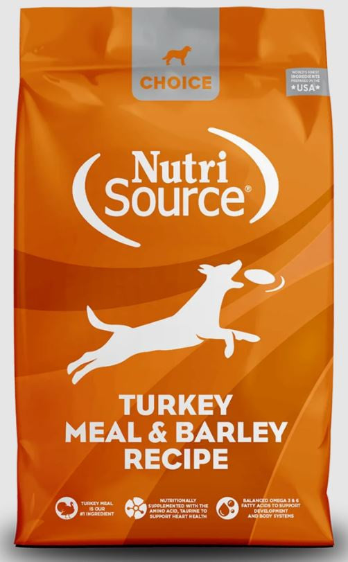 NutriSource Choice Dog Food,  Turkey and Barley, 5 lb bag