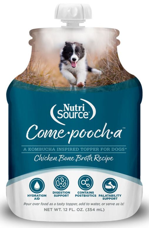 Nutri Source Come Poocha Chicken ; Bone Broth ; Dog Food Topper ; 12 oz