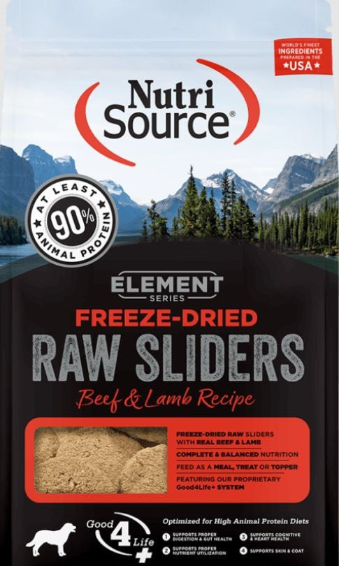 Nutri Source Freeze Dried Raw Sliders, Beef/lamb, Dog Treat, 20 oz