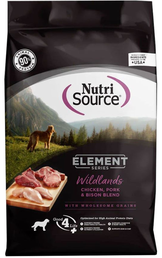 Nutri Source Element Wildlands ; Dog Food ; 24 lb bag