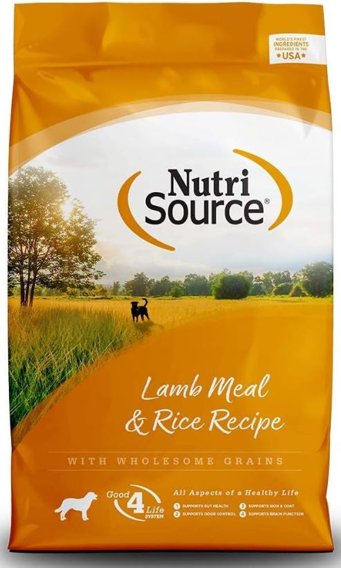 Nutri Source Lamb and Pea ; All Life Stages ; Grain Free ; Dog Food ; 5 lb bag