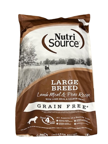 Nutri Source Large Breed Lamb and Pea Recipe ; dog food ; 26 lb